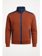 Thomas Jeans kardigán kék vállbetéttel barna