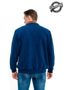 Thomas Jeans kék kardigán barna vállbetéttel