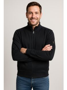 Čierny pánsky kardigán Thomas Jeans s výstužou na ramenách