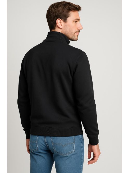Čierny pánsky kardigán Thomas Jeans s výstužou na ramenách