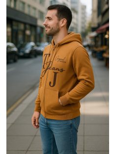 Športový kardigán s kapucňou Thomas Jeans v horčicovo žltej farbe