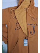 Thomas Jeans kapucnis sportos kardigán mustár sárga