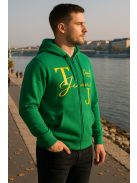 Thomas Jeans kapucnis sportos kardigán zöld