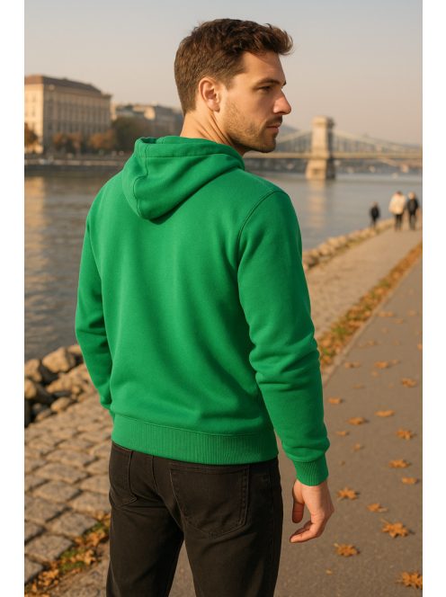 Thomas Jeans kapucnis sportos kardigán zöld