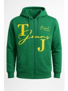 Thomas Jeans kapucnis sportos kardigán zöld