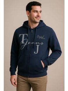 Športový kardigán s kapucňou Thomas Jeans v tmavomodrej farbe