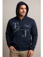 Thomas Jeans kapucnis sportos kardigán sötétkék