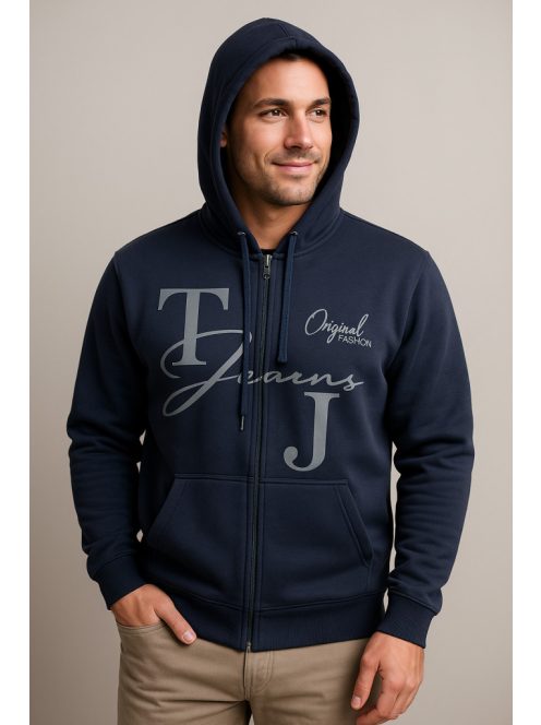 Športový kardigán s kapucňou Thomas Jeans v tmavomodrej farbe