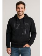 Thomas Jeans kapucnis sportos kardigán fekete