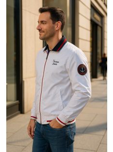 Vetrovka Thomas Jeans – biela