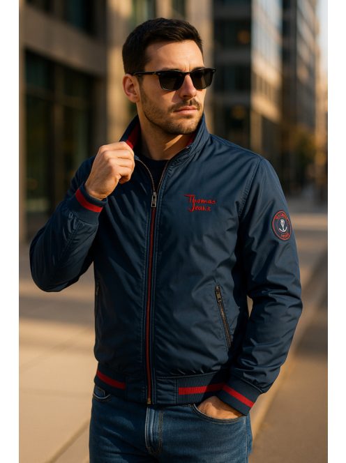 Vetrovka Thomas Jeans, stredne modrá