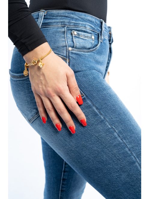 Thomas Jeans női farmernadrág középkék koptatott