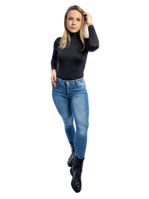 Dámske džínsy Thomas Jeans v stredne modrej farbe s efektom opotrebovania