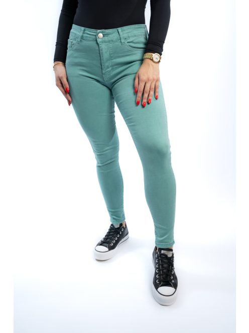 Dámske nohavice Thomas Jeans v mätovo zelenej farbe