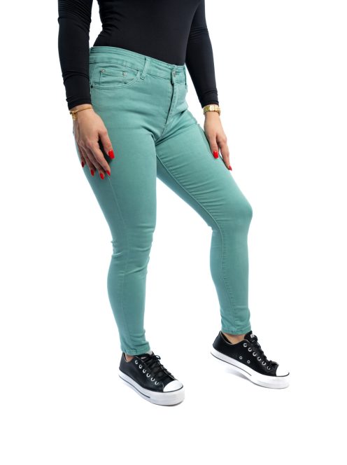 Dámske nohavice Thomas Jeans v mätovo zelenej farbe