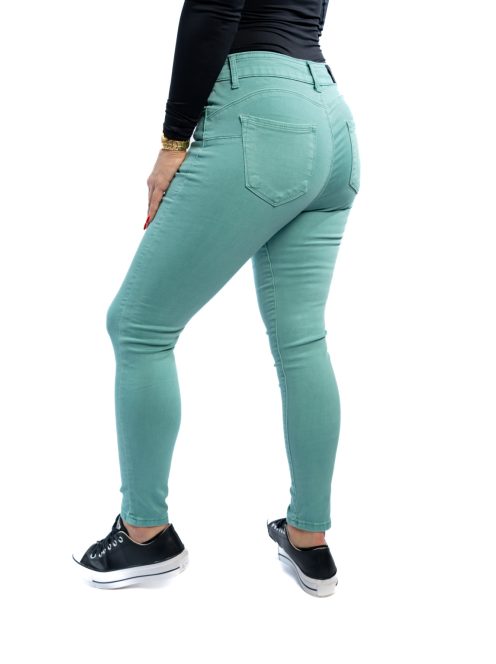 Dámske nohavice Thomas Jeans v mätovo zelenej farbe