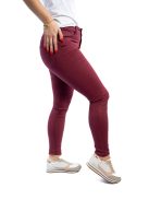 Dámske nohavice Thomas Jeans v bordovej farbe