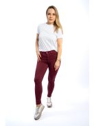 Dámske nohavice Thomas Jeans v bordovej farbe