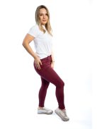 Dámske nohavice Thomas Jeans v bordovej farbe
