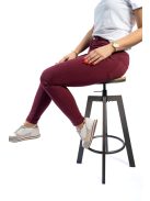 Dámske nohavice Thomas Jeans v bordovej farbe