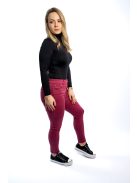 Dámske nohavice Thomas Jeans v svetlo bordovej farbe
