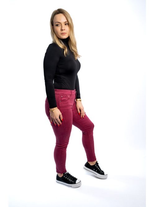 Dámske nohavice Thomas Jeans v svetlo bordovej farbe