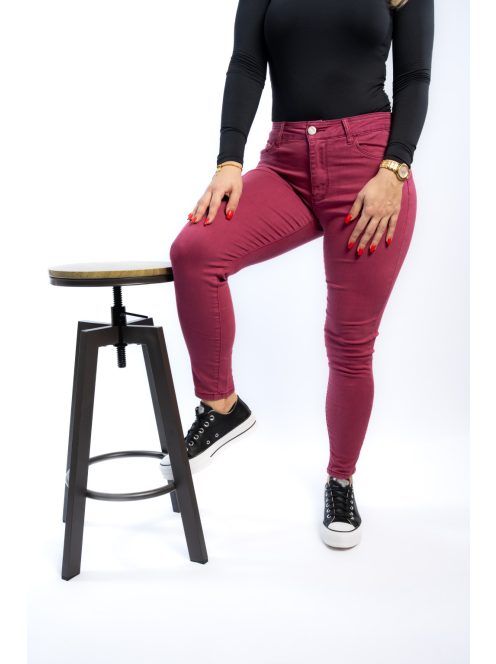 Thomas Jeans női nadrág világos bordó