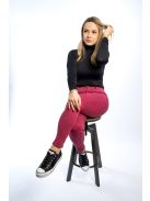 Dámske nohavice Thomas Jeans v svetlo bordovej farbe