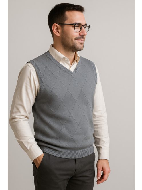 Thomas Jeans kötött mellény szürke