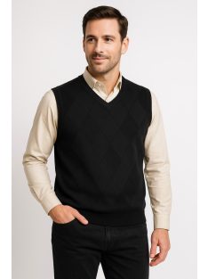 Pletená vesta Thomas Jeans, čierna
