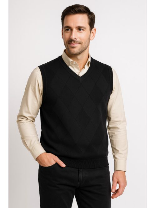 Thomas Jeans kötött mellény fekete