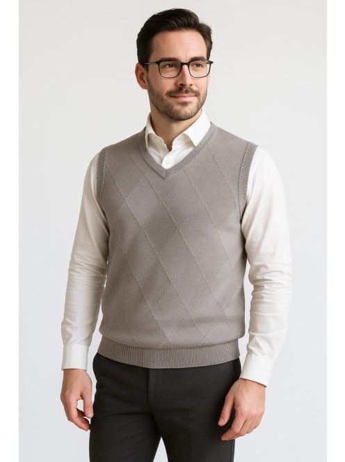 Thomas Jeans kötött mellény mogyoró