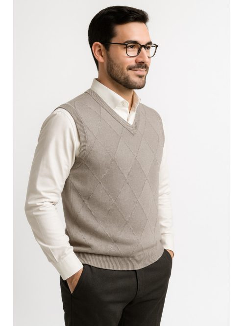 Thomas Jeans kötött mellény mogyoró