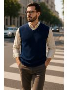 Thomas Jeans kötött mellény sötétkék