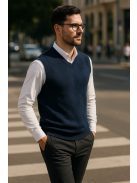 Thomas Jeans kötött mellény sötétkék