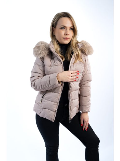 Dámska zimná bunda Thomas Jeans v svetlo béžovej farbe