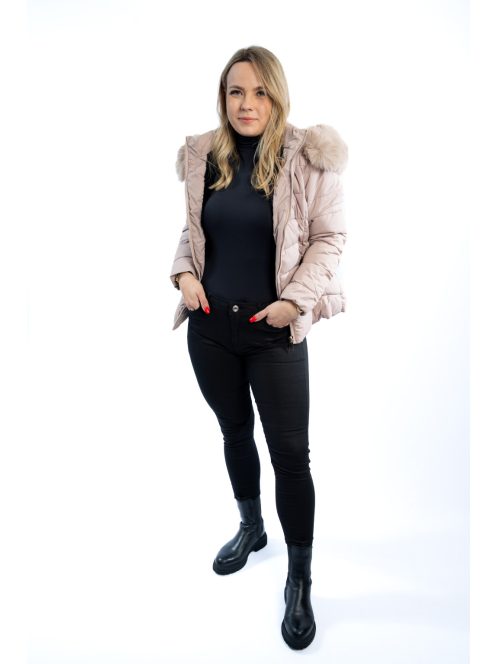 Dámska zimná bunda Thomas Jeans v svetlo béžovej farbe