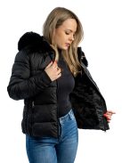 Thomas Jeans női téli dzseki fekete rövid