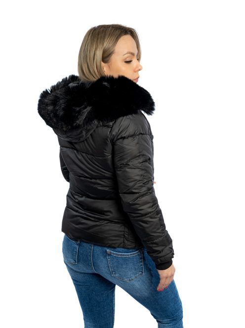 Thomas Jeans női téli dzseki fekete rövid