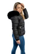 Thomas Jeans női téli dzseki fekete rövid