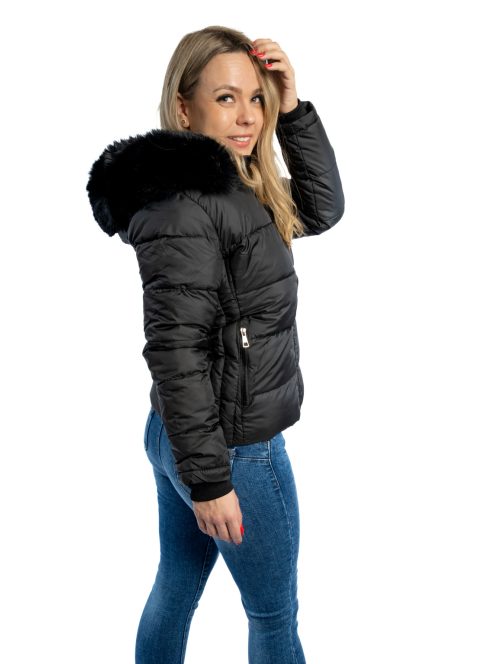 Thomas Jeans női téli dzseki fekete rövid