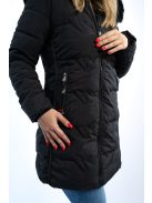 Thomas Jeans női kabát fekete félhosszú