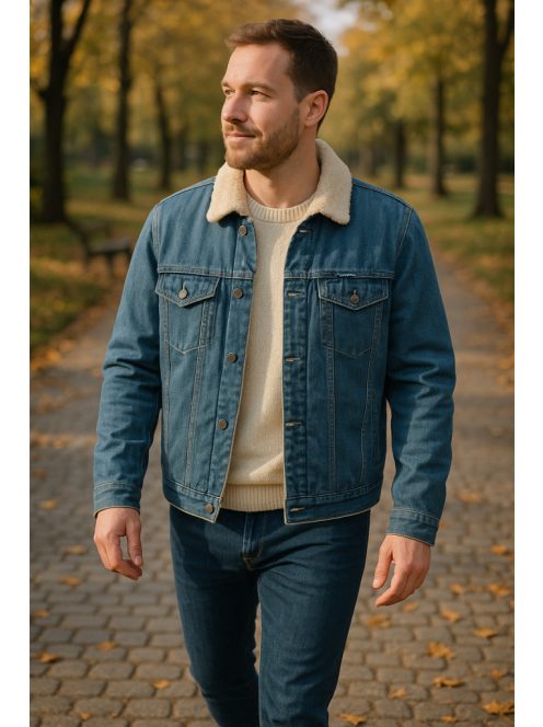 Thomas Jeans bélelt farmer kabát