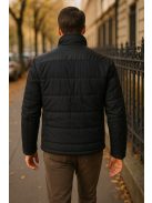 Thomas Jeans fekete bőrvállas kabát