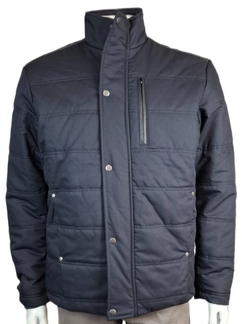 Thomas Jeans fekete bőrvállas kabát