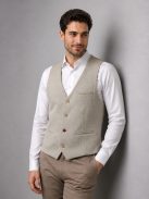 Thomas Jeans pánska vesta béžová