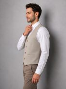 Thomas Jeans pánska vesta béžová
