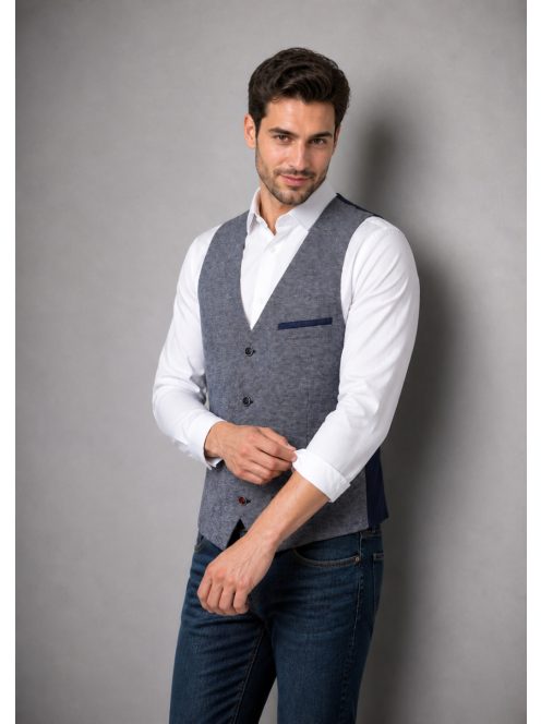 Vesta k obleku Thomas Jeans, sivá