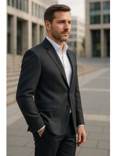 Thomas Jeans fekete zakó könyöklő betéttel