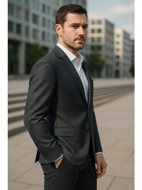 Čierne sako Thomas Jeans s výstužou na lakťoch